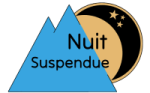 logo nuit suspendue en falaise, portaledge savoie lac du bourget annecy chambery camping insolite sensations fortes